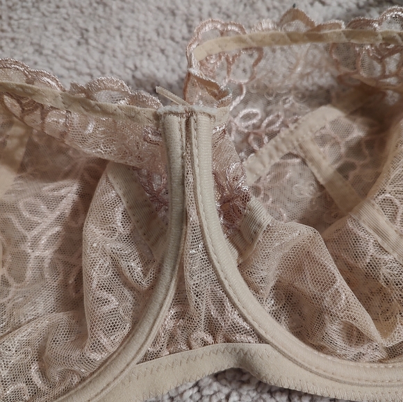 🍂 EUC Samanta Model A922 Full Coverage Unlined Underwire Bra, Gold Nude, 38DD - Picture 16 of 16